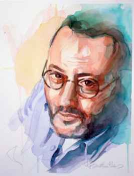 Named contemporary work « Jean Reno », Made by JMBRISTHUILLE