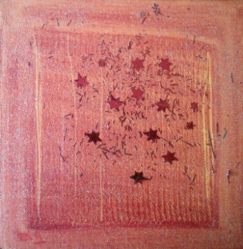 Named contemporary work « Etoile rouge », Made by ZIA