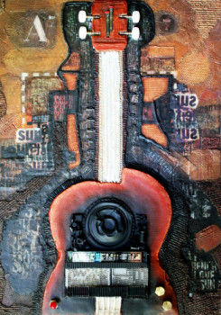 Named contemporary work « guitare électronique », Made by FRED BINET