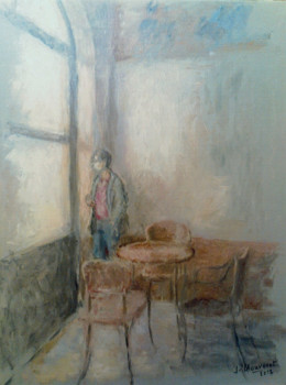 Named contemporary work « Autoportrait dans l'Hôtel des Roches Noires », Made by CHAUVENET