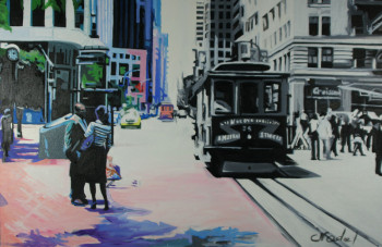 Contemporary work named « tram frisco », Created by CLOTILDE NADEL