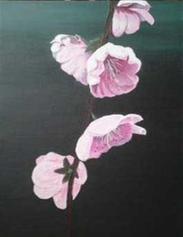 Named contemporary work « Fleurs de pruniers », Made by LAETITIA LE GAL