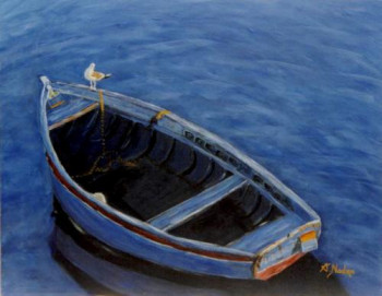 Contemporary work named « La barque », Created by ANNICK NADRA