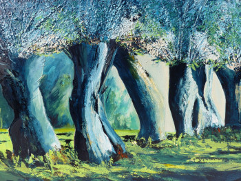 Named contemporary work « Les arbres tétards », Made by SANCELME