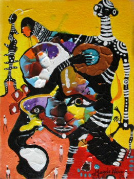 Named contemporary work « Black Magic Woman », Made by MAGULE WANGO