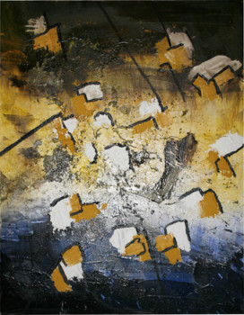 Named contemporary work « Horizon », Made by OLG