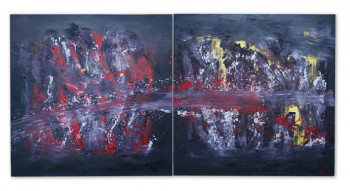 Named contemporary work « Terre 2 », Made by OLG