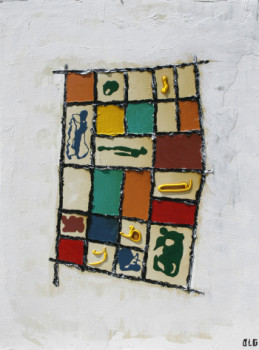 Named contemporary work « Compo 5 », Made by OLG