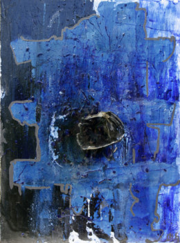 Named contemporary work « Bleu », Made by OLG