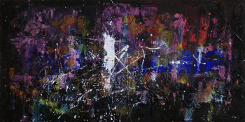 Named contemporary work « Galaxy 2 », Made by OLG