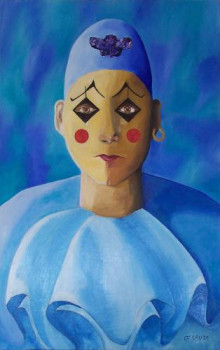 Named contemporary work « Petrof le clown », Made by SAUZE F