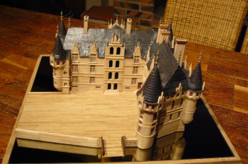 Named contemporary work « Maquette du château d'Azay le Rideau », Made by GUY PERIER