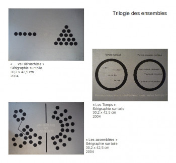 Named contemporary work « Trilogie des ensembles », Made by LUDUS PAICHNIDI