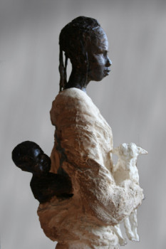 Named contemporary work « Asha », Made by MARIEDUBOR