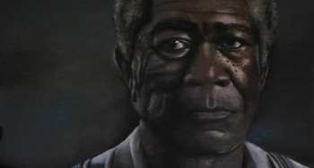 Named contemporary work « Morgan Freeman », Made by VANESSAG