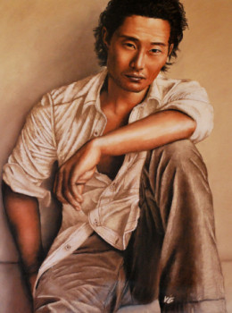 Named contemporary work « Daniel Dae Kim », Made by VANESSAG