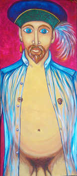 Named contemporary work « Prince nu à la chemise », Made by STEPHANE CUNY