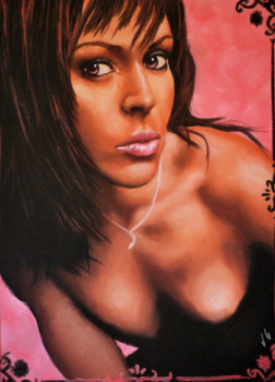 Named contemporary work « Alyssa Milano 2 », Made by VANESSAG