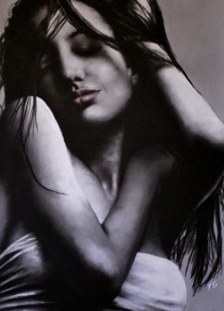 Named contemporary work « Angelina Jolie », Made by VANESSAG