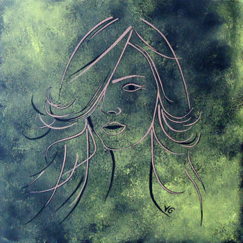 Named contemporary work « Femme 2 », Made by VANESSAG