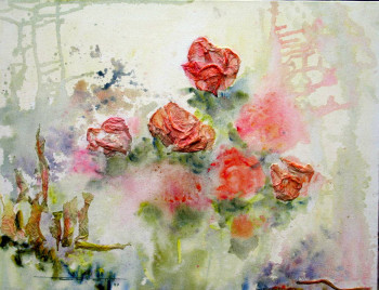 Named contemporary work « FLORALIES », Made by JOSETTE GUIOT