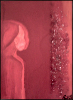 Named contemporary work « Red Twin », Made by RUTH F.