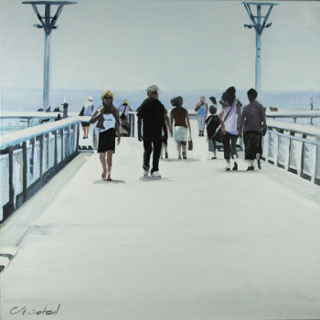 Contemporary work named « vers la plage », Created by CLOTILDE NADEL