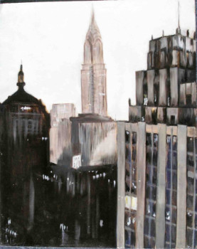 Named contemporary work « NY 1/3 », Made by CHRISTIAN DOLLET