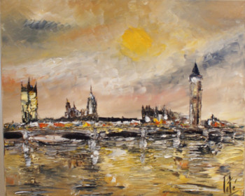 Named contemporary work « SOLEIL SUR LONDRES », Made by PATE