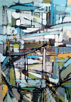 Named contemporary work « Dans les Achenaux II », Made by CHRISTIAN MENARD