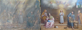 Named contemporary work « La Sainte Famille, avant-après », Made by ATELIER DU REGARD