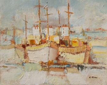 Named contemporary work « Le port », Made by ERITTER