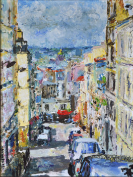 Named contemporary work « Joyeux Montmartre », Made by MIKHAILOV