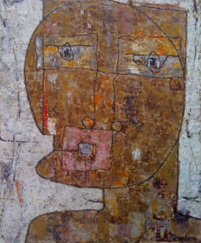 Named contemporary work « Portrait IX », Made by WALTER CIANDRINI