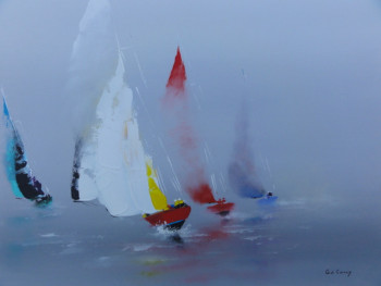 Named contemporary work « Brume », Made by GéRARD DE COURCY