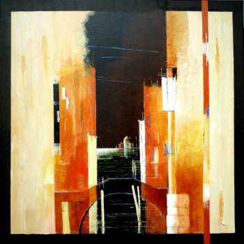 Named contemporary work « " Venise 3" », Made by JAMES BURGEVIN