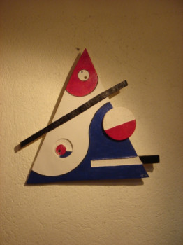 Named contemporary work « triangle », Made by PHILIPPE FERNANDES