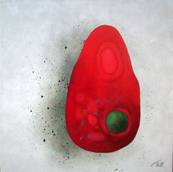 Named contemporary work « mouvement rouge », Made by FLORENCE OOSTH