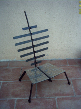 Named contemporary work « chaise basse », Made by JACQUES BOYER