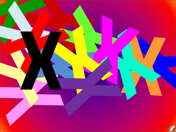 Named contemporary work « X », Made by TG