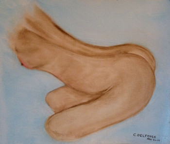 Named contemporary work « Nudité féminine », Made by CHRISTINE DELFOSSE