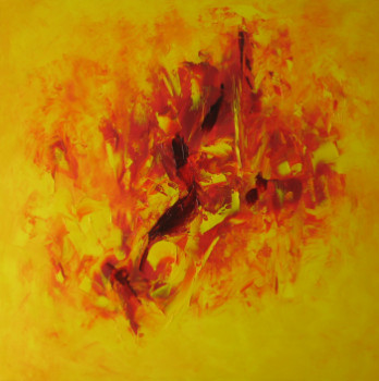 Named contemporary work « Du Rouge et des Passions II », Made by MARCO