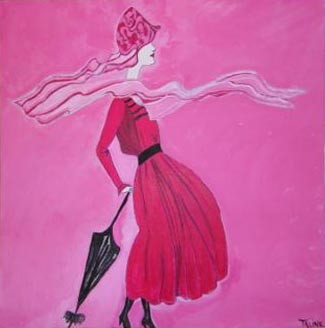 Named contemporary work « Vie en Rose », Made by TALINE