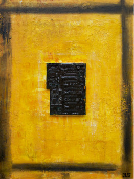 Named contemporary work « Cyberadiation-jaune », Made by OLG