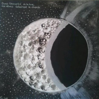Named contemporary work « La lune », Made by TALINE