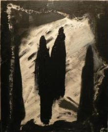 Named contemporary work « Silhouettes », Made by COLETTE TERRANOVA