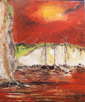 Named contemporary work « FALAISES LUCIFER », Made by PATE