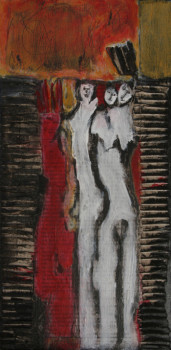 Named contemporary work « Les 3 grâces », Made by ALAIN BERTHAUD
