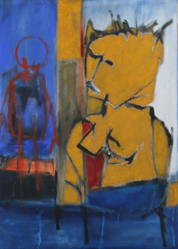 Named contemporary work « La reine et le pantin », Made by ALAIN BERTHAUD