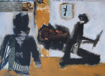 Contemporary work named « J'ai joué à la guerre en Irak », Created by ALAIN BERTHAUD